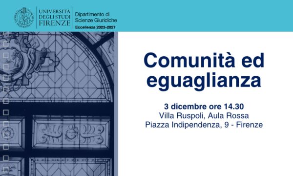 Comunità ed eguaglianza.
